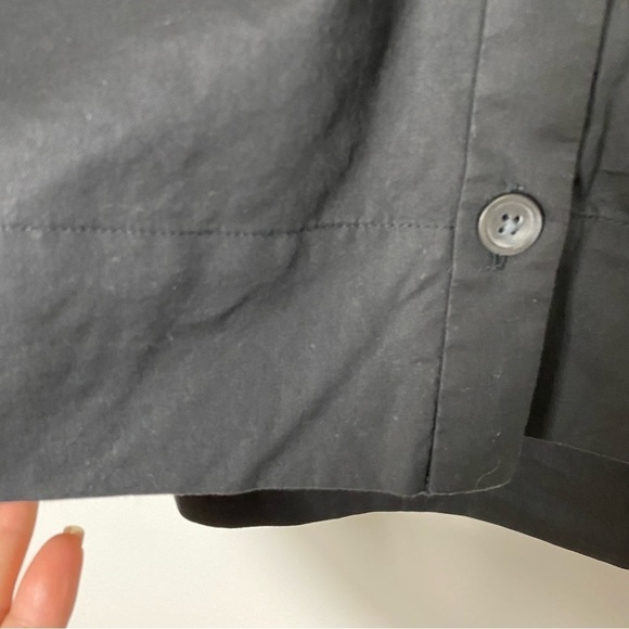 Everlane silky cotton lantern sleeve top v neck - Picture 14 of 14